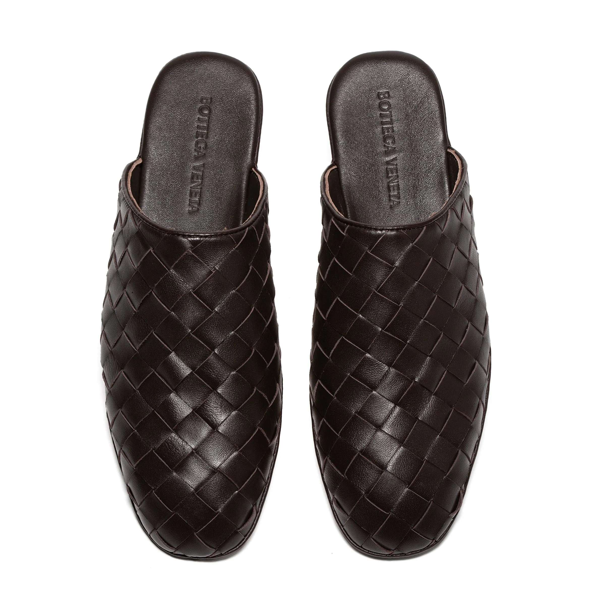 [BV] Top P: 720💰Size for couples: Female 35-39 Male 39--44 (Female 40. Male 38.45.46.47 customization is not returnable) [Note‼ ️] Add 💰 to size 46, add 💰 to size 47. Bottega Veneta's 2025 autumn counter synchronized genuine leather outsole classic woven half-drag couple model Bottega Veneta square toe flat shoes, imported mixed sheepskin, imported sheep! Leather outsole! [Rose][Rose]! Purely hand-woven and operated, the original board is reproduced one-to-one! quality assurance!